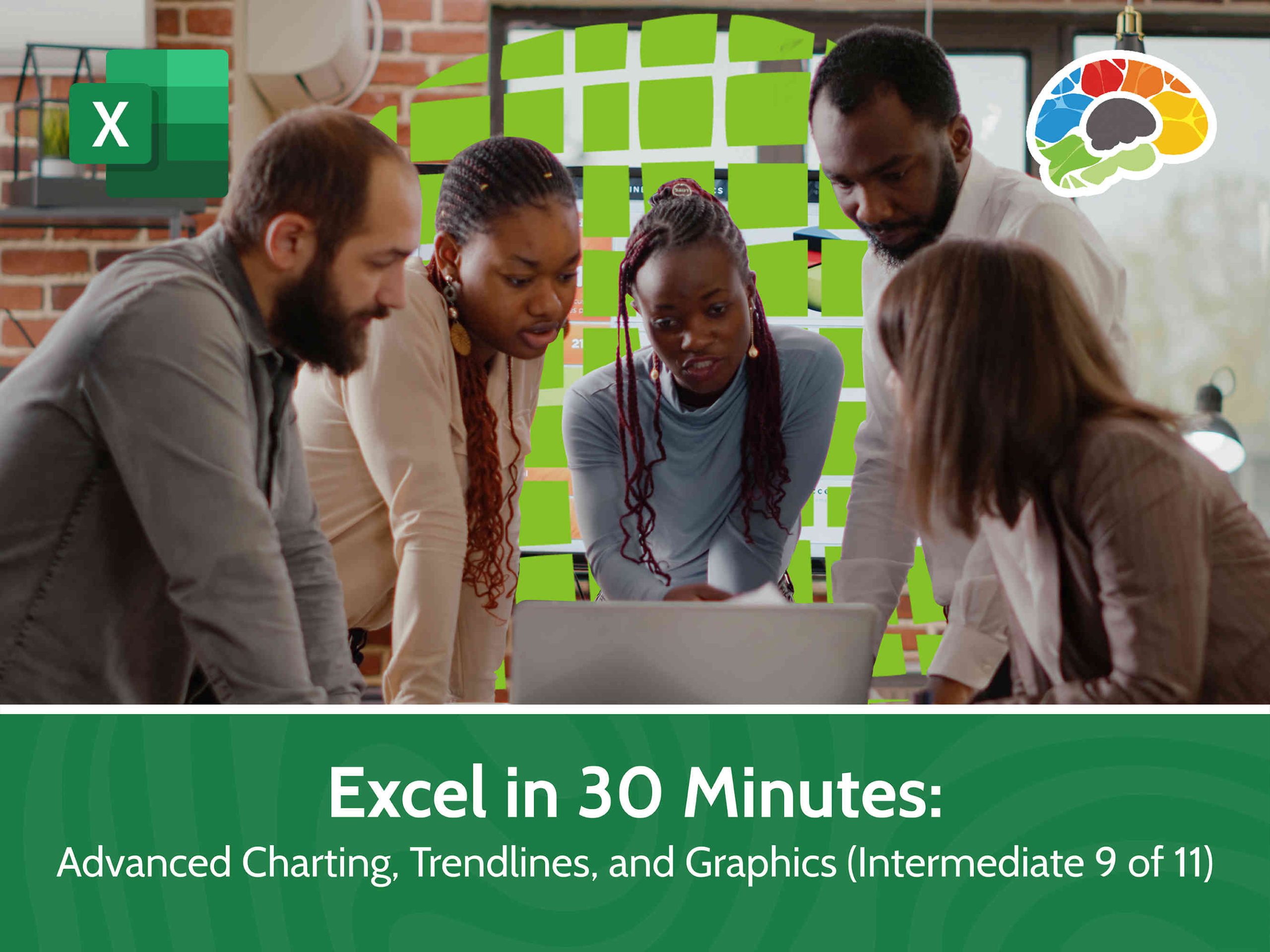 Part 9:  Excel in 30 Minutes – Intermediate – Advanced Charting, Trendlines and Graphics