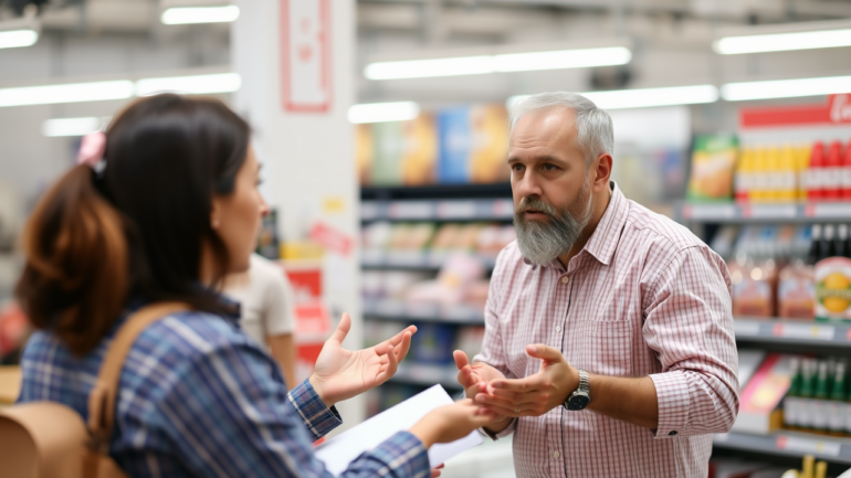 Angry customer client