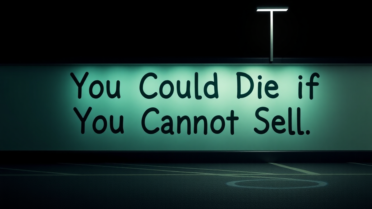 You Could Die, If You Could Not Sell